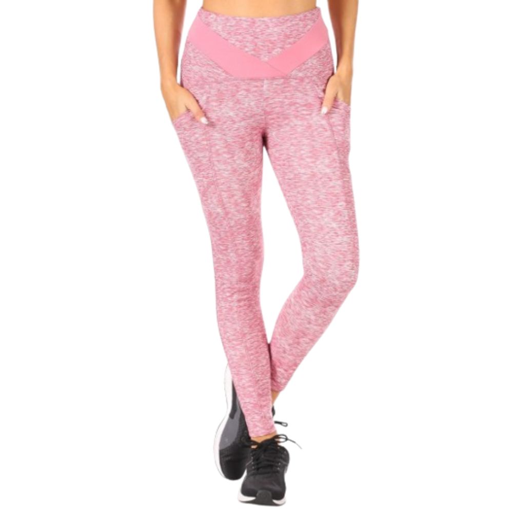 4-Pack: Women's Tummy Control Active Leggings with Pockets