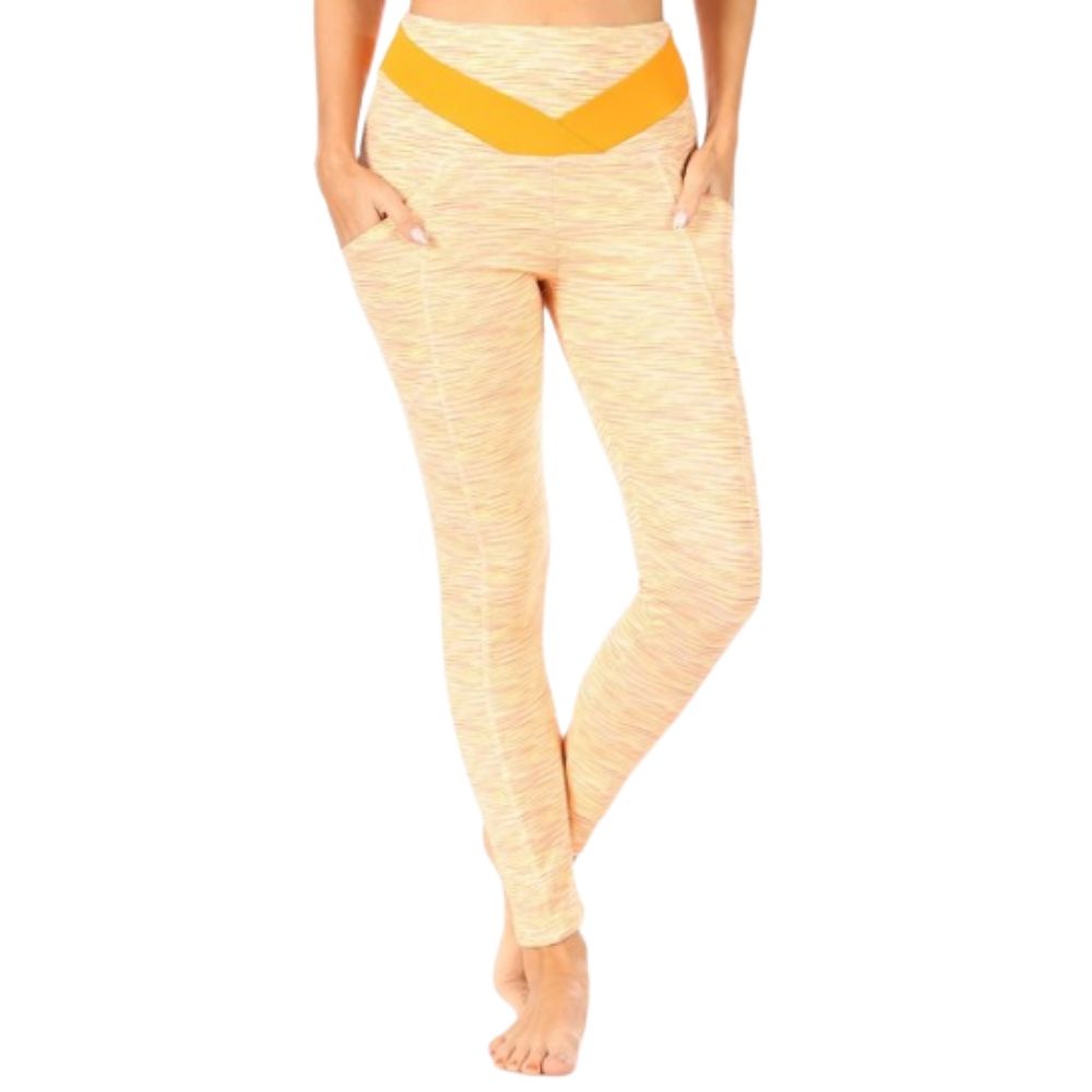 4-Pack: Women's Tummy Control Active Leggings with Pockets