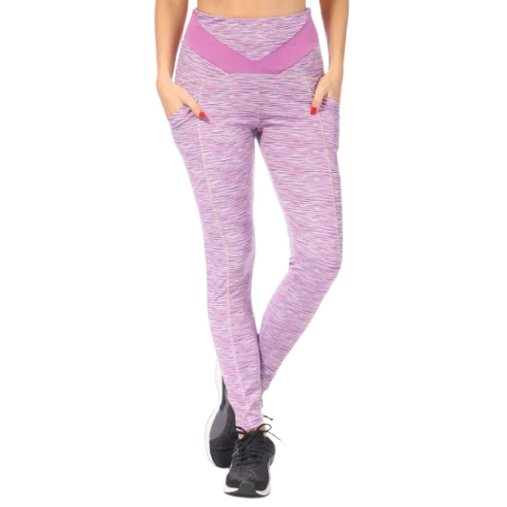 4-Pack: Women's Tummy Control Active Leggings with Pockets