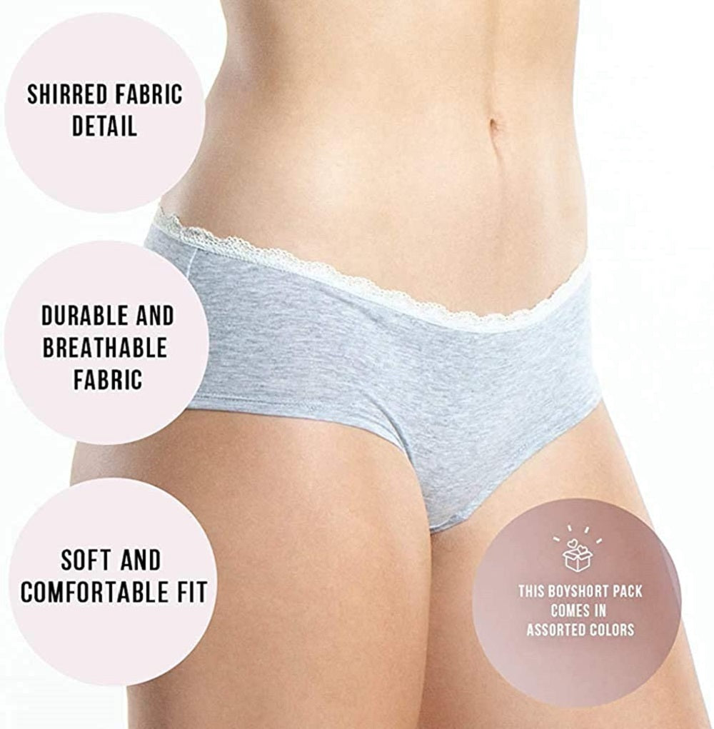 {8-Pack} Cotton Boyshorts Underwear