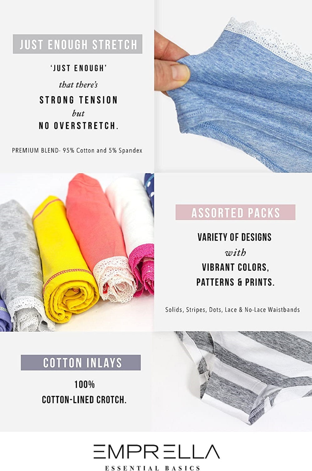 {8-Pack} Cotton Boyshorts Underwear
