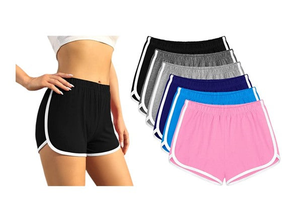 (5PK) Women's Assorted Active Athletic Yoga Shorts