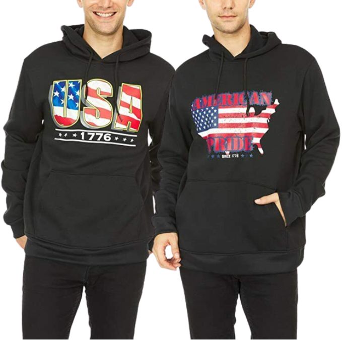 (2-Pack) Men's Fleece-Lined Pullover Hoodies