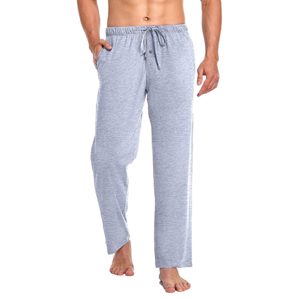 (4-Pack) Men's Cotton Lounge Pajama Pants with Pockets