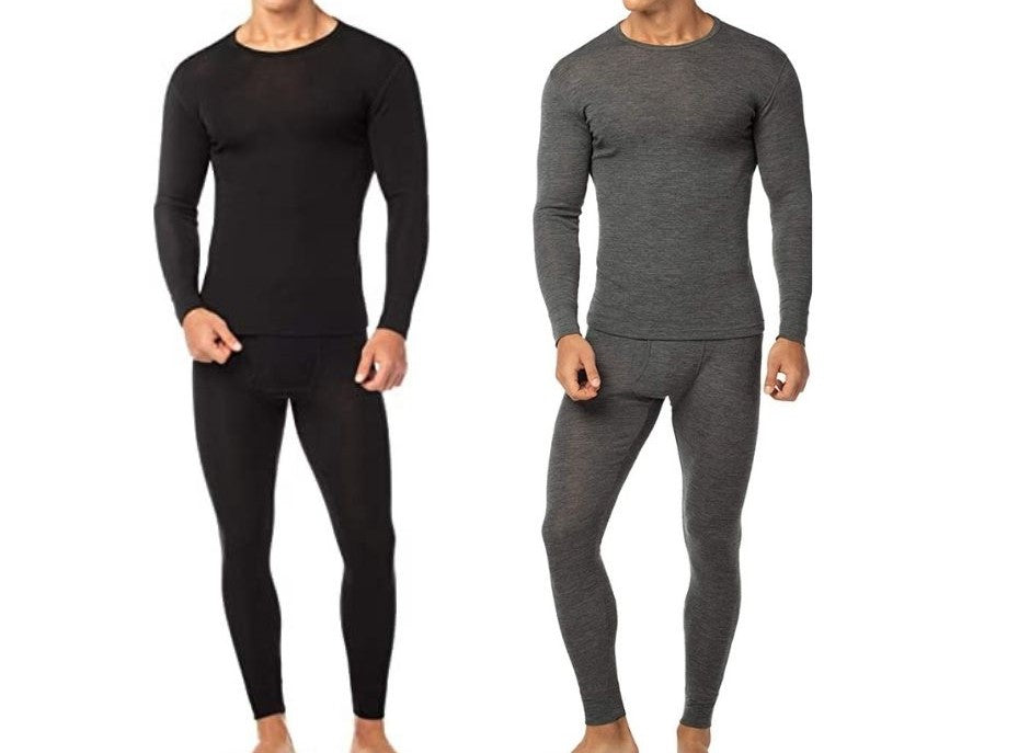 (4-Piece) Men's Cotton Fleece Thermal Set