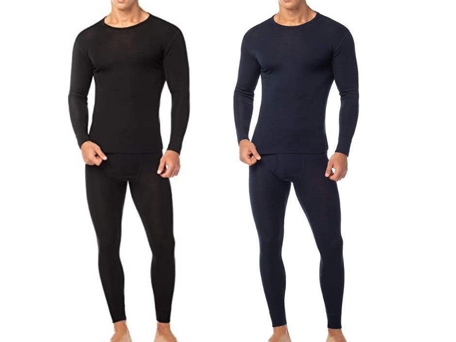 (4-Piece) Men's Cotton Fleece Thermal Set