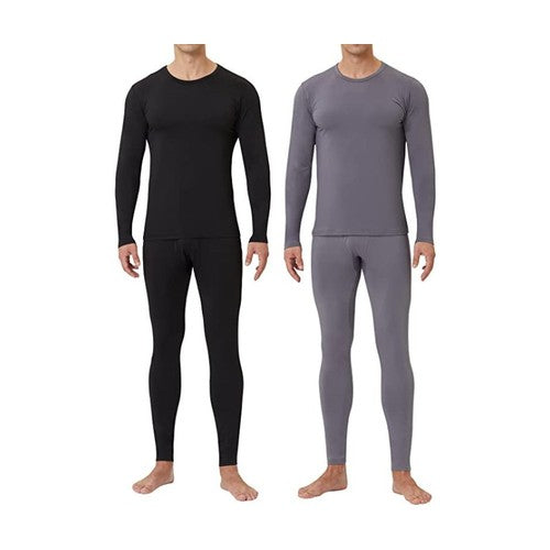 (4-Piece) Men's Long Sleeve Fleece Thermal Sets
