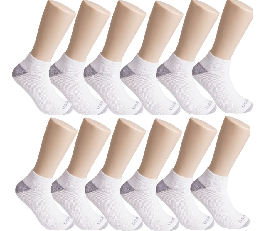 (12-Pairs) U.S. ARMY Tri-Blend Crew, Quarter, or No Show Socks