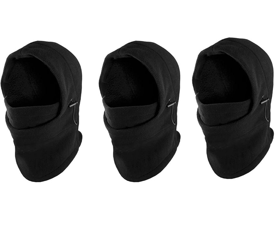3-Pack: Unisex Fleece Balaclava Winter Hat Mask