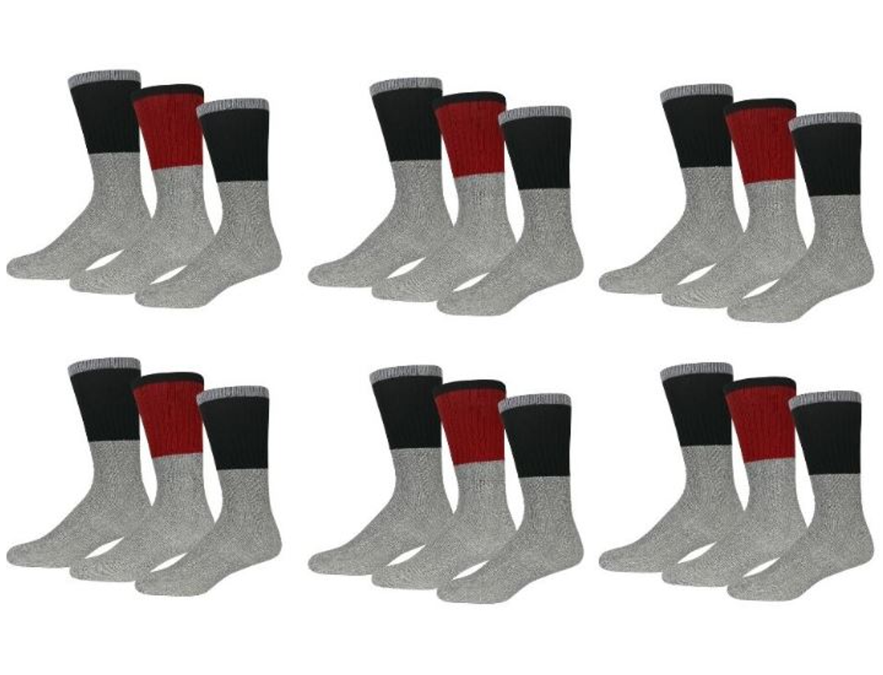 Insulated Thermal Cold Weather Crew Socks (9-Pairs)