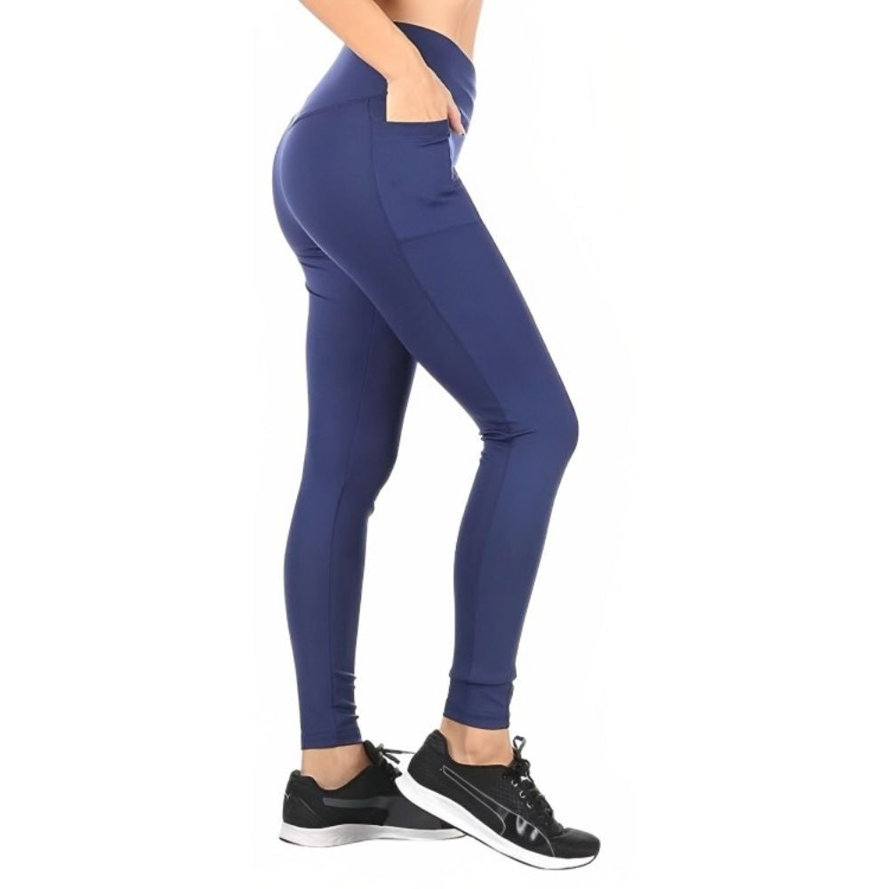 Women's High-Waist Active Leggings with Pockets (4-Pack)