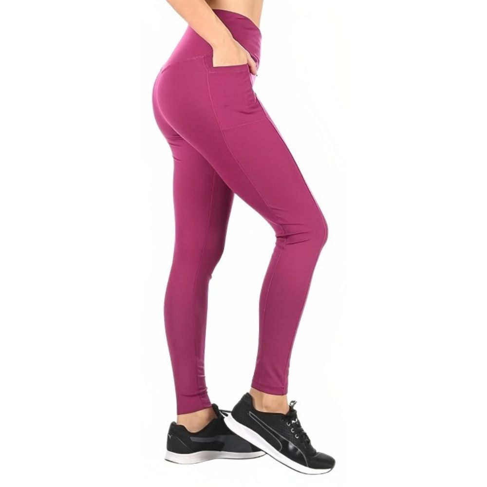 Women's High-Waist Active Leggings with Pockets (4-Pack)