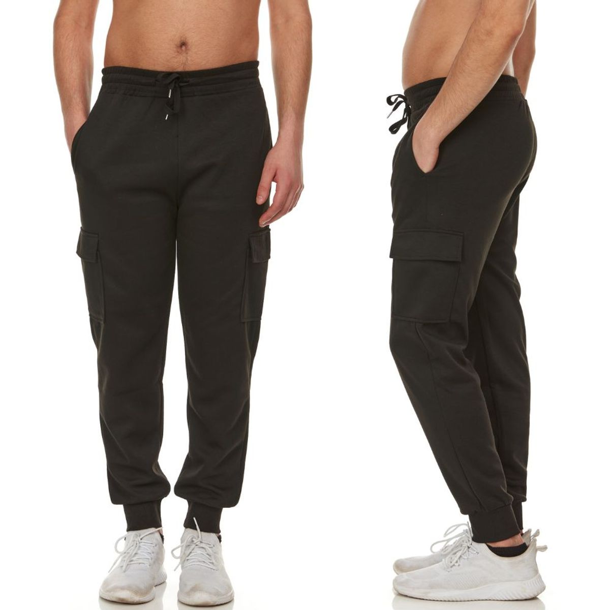 Men's Jogger Pants with Cargo Pockets (3-Pack)