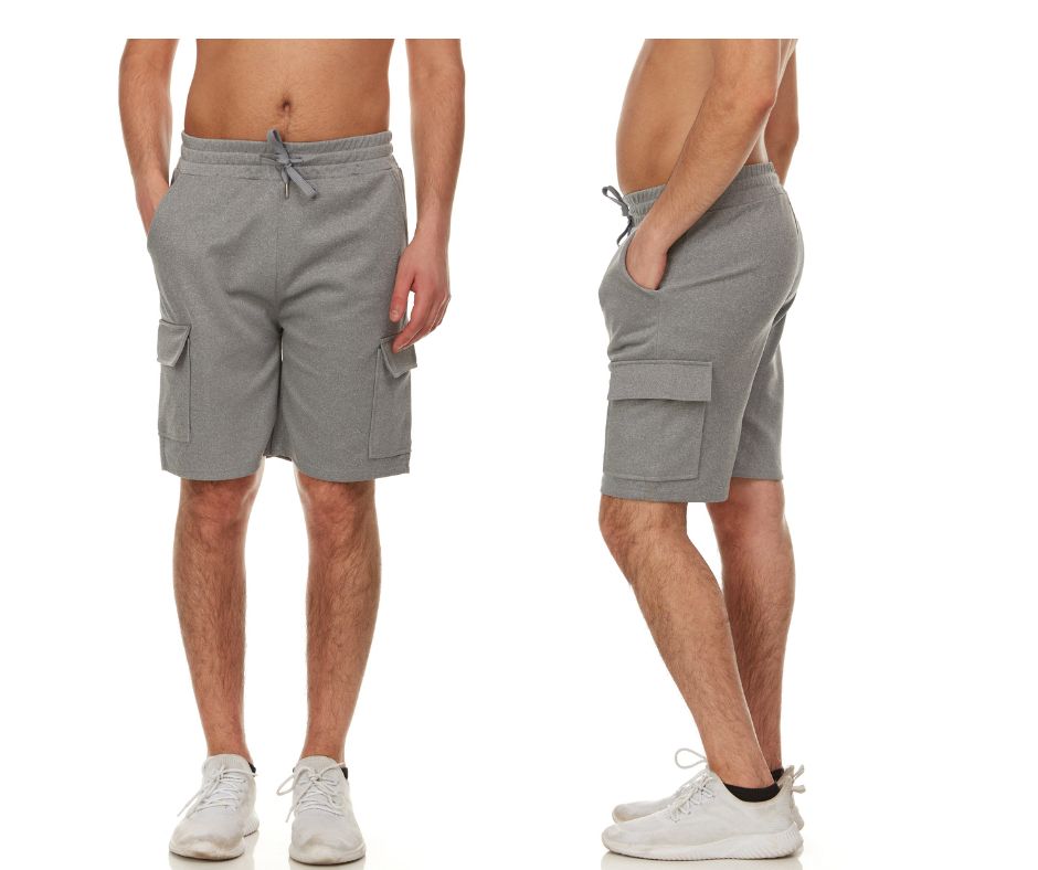 Men's Moisture-Wicking Cargo Shorts (3-Pack)