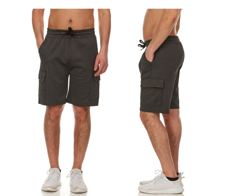 Men's Moisture-Wicking Cargo Shorts (3-Pack)