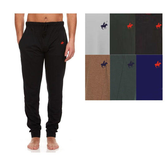 (3-Pack) Men's French Terry Lounge Jogger Pants with Pockets (S-XXL)