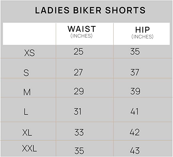 (6-Pack) Women's Active Athletic High-Waisted Biker Shorts