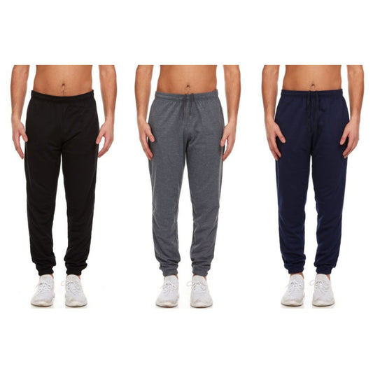 Men's French Terry Joggers with Pockets (3-Pack)