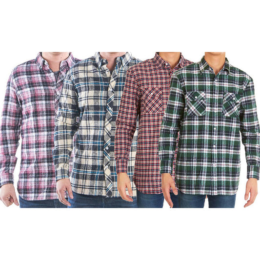 Men's Assorted Flannel Button Down Shirts (2-Pack)