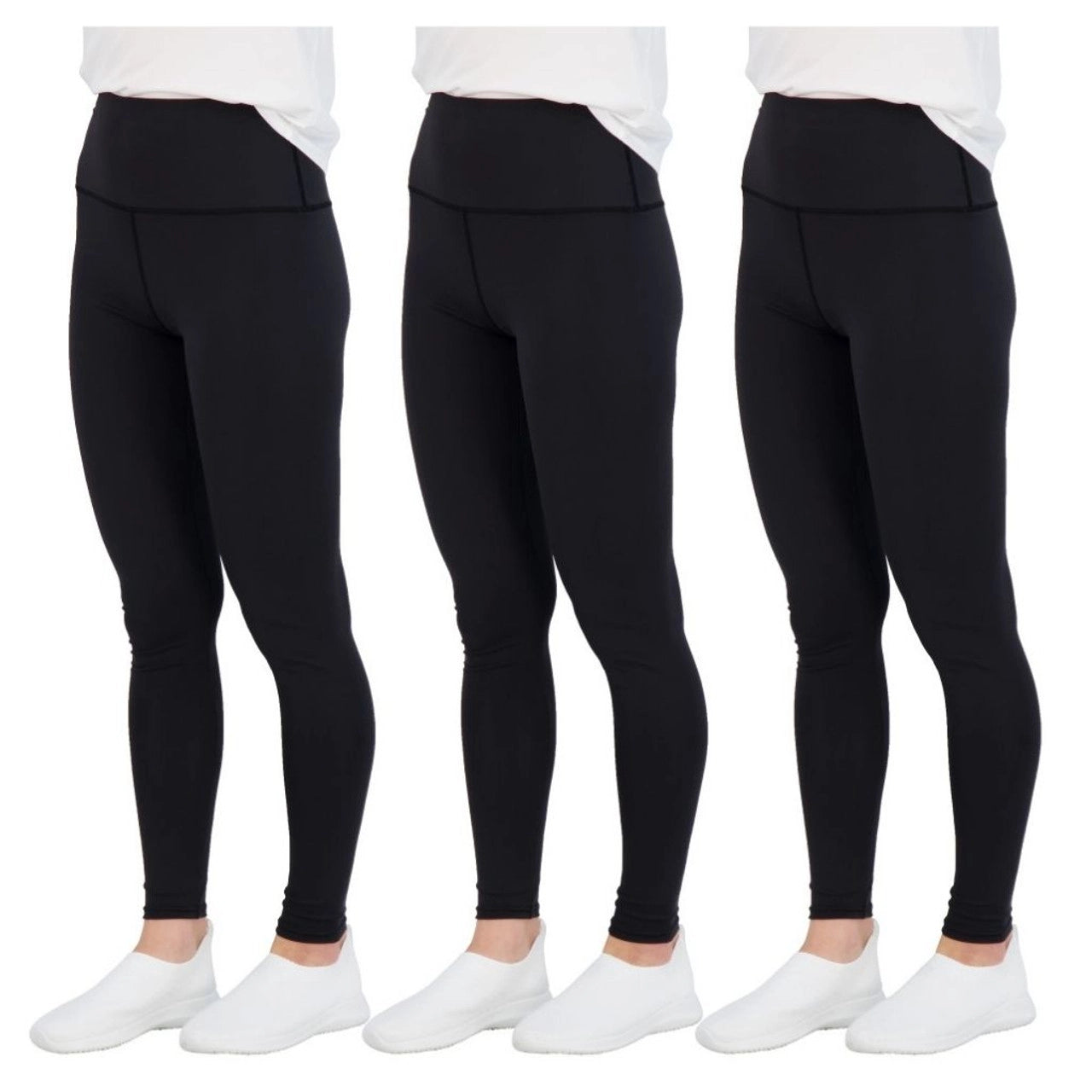 Women's Athletic Active Performance Leggings (3-Pack)