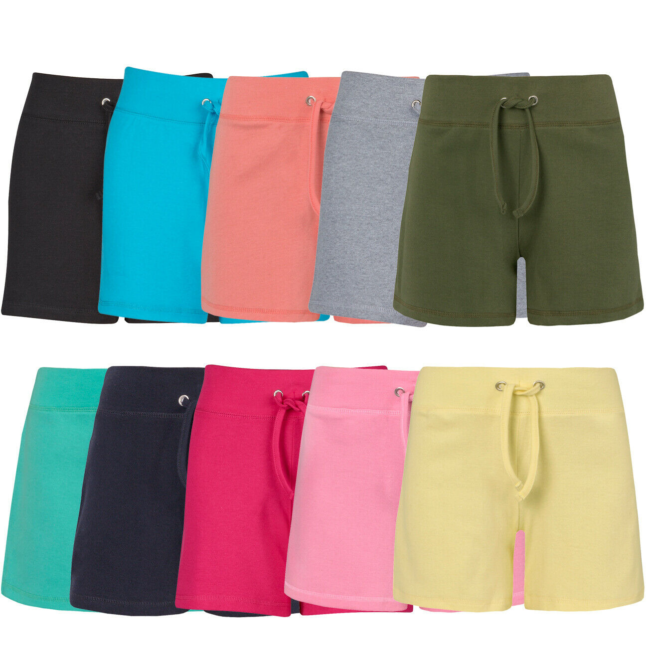 (4-Pack) Women's Assorted Soft French Terry Shorts