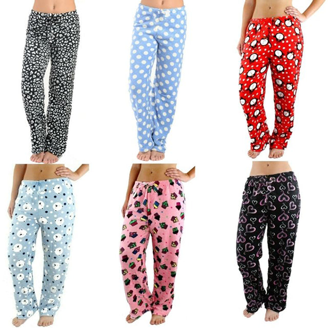(3-Pack) Women's Soft and Plush Pajama Pants