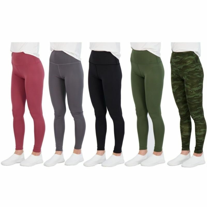 Women's Athletic Active Performance Leggings (3-Pack)